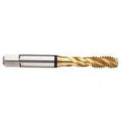 3/8-16 2B 2-Flute Cobalt Black Ring Semi-Bottoming 45 degree Spiral Flute Tap-TiN - Best Tool & Supply