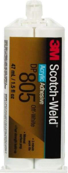 3M - 48.5 mL Cartridge Two Part Acrylic Adhesive - 3 to 4 min Working Time - Best Tool & Supply