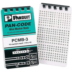 Panduit - Wire Marker Books & Pens Wire Marker Type: Book Ink Color: Black - Best Tool & Supply