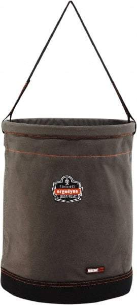 Ergodyne - 1 Pocket Gray Canvas Tool Bucket - 16" Wide x 16" Deep x 20" High - Best Tool & Supply