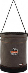 Ergodyne - 1 Pocket Gray Canvas Tool Bucket - 12-1/2" Wide x 12-1/2" Deep x 17" High - Best Tool & Supply