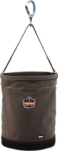 Ergodyne - 1 Pocket Gray Canvas Tool Bucket - 16" Wide x 16" Deep x 20" High - Best Tool & Supply