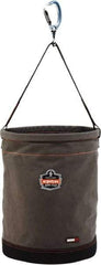 Ergodyne - 1 Pocket Gray Canvas Tool Bucket - 16" Wide x 16" Deep x 20" High - Best Tool & Supply