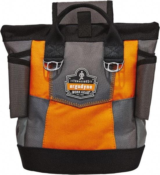 Ergodyne - General Purpose Holster with 1 Pocket - Ballistic Polyester, Orange, 11-1/2" Wide x 10" High x 6" Deep - Best Tool & Supply