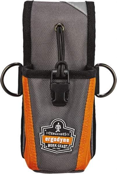 Ergodyne - Radio Holster with 1 Pocket - Ballistic Polyester, Gray - Best Tool & Supply