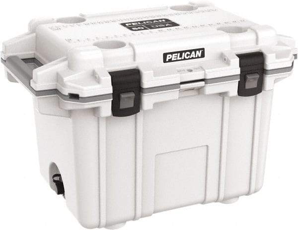 Pelican Products, Inc. - 50 Qt Cooler - Polypropylene, White/Gray - Best Tool & Supply