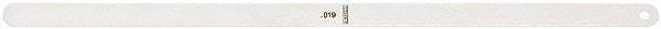 Starrett - Feeler Gages   Thickness (Decimal Inch): 0.0190    Leaf Length (Inch): 12 - Best Tool & Supply