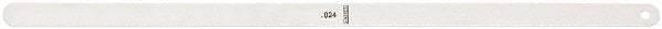 Starrett - Feeler Gages   Thickness (Decimal Inch): 0.0240    Leaf Length (Inch): 12 - Best Tool & Supply