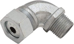 Hubbell-Raco - 1/2" Trade, Malleable Iron Angled Liquidtight Conduit Connector - Best Tool & Supply