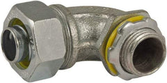 Hubbell-Raco - 1/2" Trade, Steel & Malleable Iron Angled Liquidtight Conduit Connector - Best Tool & Supply