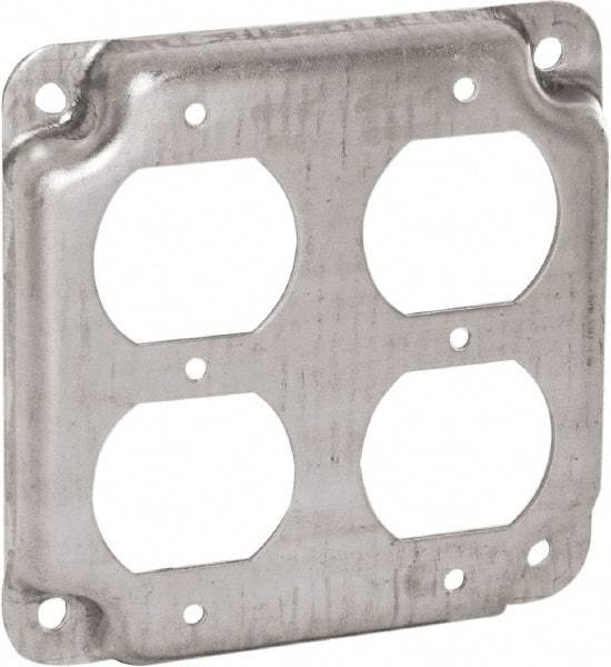 Hubbell-Raco - Electrical Outlet Box Steel Cover - Includes Mounting Hardware - Best Tool & Supply