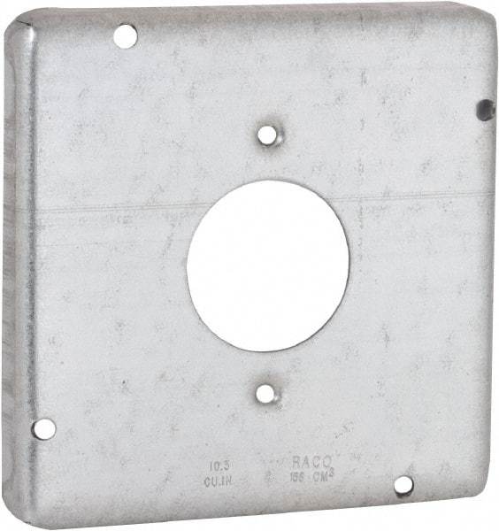 Hubbell-Raco - Electrical Outlet Box Steel Cover - Includes Mounting Hardware - Best Tool & Supply