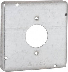 Hubbell-Raco - Electrical Outlet Box Steel Cover - Includes Mounting Hardware - Best Tool & Supply