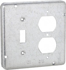 Hubbell-Raco - Electrical Outlet Box Steel Cover - Includes Mounting Hardware - Best Tool & Supply