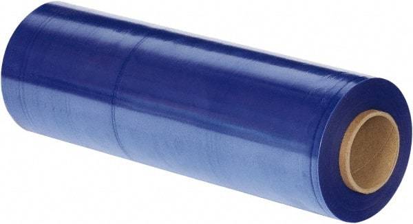 Made in USA - 18" x 1,500' 100 Gauge Blue UVI Hand Stretch Film - Best Tool & Supply