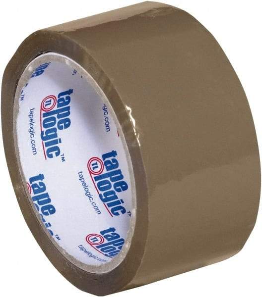 Tape Logic - 2" x 55 Yd Tan Acrylic Adhesive Packaging Tape - Polypropylene Film Backing, 1.8 mil Thick, 18 Lb Tensile Strength - Best Tool & Supply