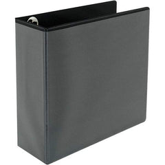 Universal One - 780 Sheet Capacity, 8-1/2 x 11", View Ring Binder - Polypropylene, Black - Best Tool & Supply