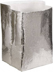 Made in USA - 18" Long x 18" Wide x 18" High x 3/16" Thick Box Liner - Silver, Case - Best Tool & Supply