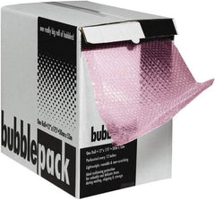 Made in USA - 2,100" Long x 24" Wide, Antistatic Bubble Roll - Pink, Standard Grade - Best Tool & Supply