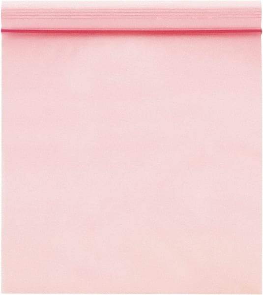 Value Collection - 4" Long x 3" Wide, 4 mil Thick, Self Seal Antistatic Poly Bag - Pink, Heavy-Duty Grade - Best Tool & Supply