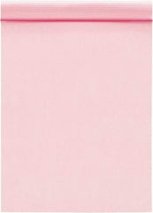 Value Collection - 10" Long x 8" Wide, 2 mil Thick, Self Seal Antistatic Poly Bag - Pink, Standard Grade - Best Tool & Supply