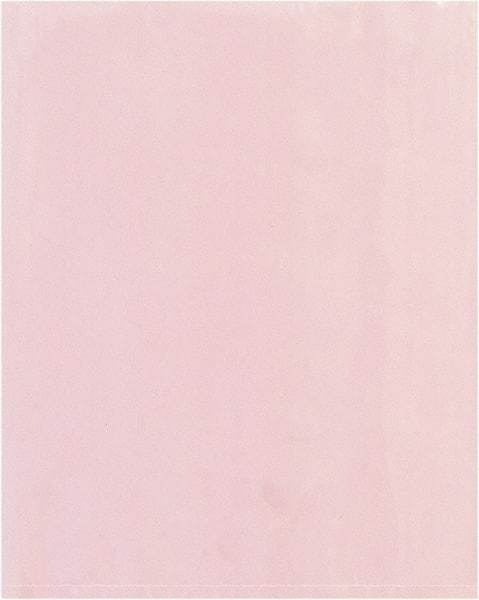 Value Collection - 12" Long x 10" Wide, 2 mil Thick, Open Top Antistatic Poly Bag - Pink, Standard Grade - Best Tool & Supply