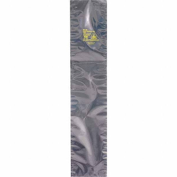 Made in USA - 25" Long x 12" Wide, 3.1 mil Thick, Open Top Static Shield Bag - Transparent, Metal-In, Standard Grade - Best Tool & Supply