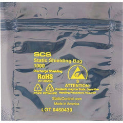 Made in USA - 20" Long x 20" Wide, 3.1 mil Thick, Self Seal Static Shield Bag - Transparent, Metal-In, Standard Grade - Best Tool & Supply