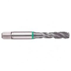 5-40 2B 3-Flute Cobalt Green Ring Semi-Bottoming 40 degree Spiral Flute Tap-TiCN - Best Tool & Supply