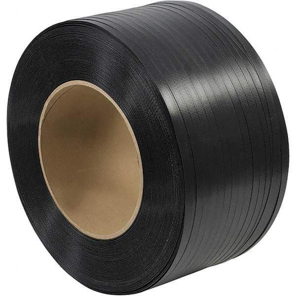 Made in USA - 6,000' Long x 5/8" Wide, Coil Case Polypropylene Strapping - 600 Lb Capacity, 0.025" Thick - Best Tool & Supply