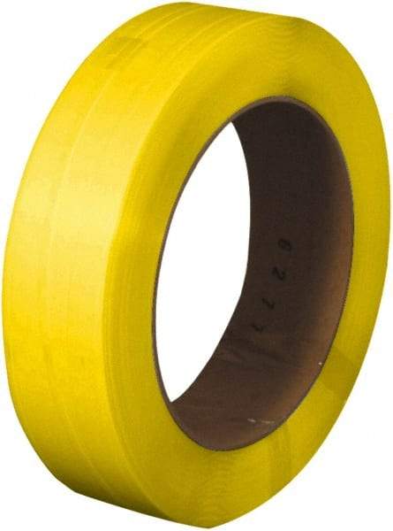 Made in USA - 7,200' Long x 1/2" Wide, Coil Case Polypropylene Strapping - 500 Lb Capacity, 0.022" Thick - Best Tool & Supply