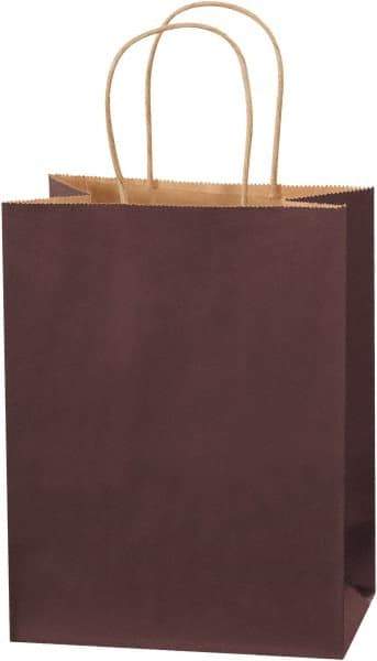 Made in USA - Kraft Grocery Bag - 8 x 4-1/2 x 10-1/4, Brown - Best Tool & Supply