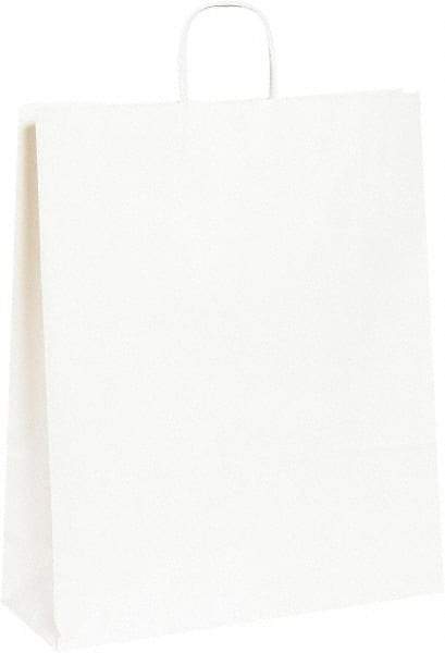 Made in USA - Kraft Grocery Bag - 16 x 6 x 19-1/4, White - Best Tool & Supply