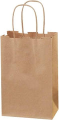 Made in USA - Kraft Grocery Bag - 5-1/4 x 3-1/4 x 8-3/8, Kraft - Best Tool & Supply