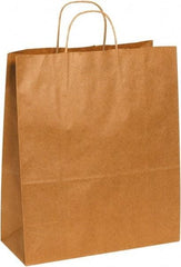 Made in USA - Kraft Grocery Bag - 13 x 6 x 15-3/4, Kraft - Best Tool & Supply