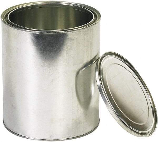 Value Collection - 1 Gal Gray Cylinder Metal Can - 10" High - Best Tool & Supply