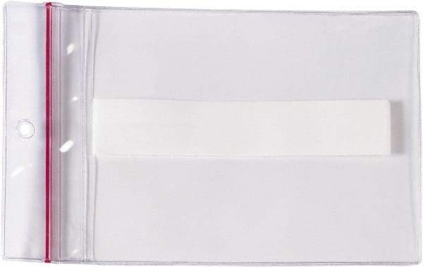 Superscan - 25 Piece Clear Press-On Vinyl Envelope - 4" High x 6" Wide - Best Tool & Supply