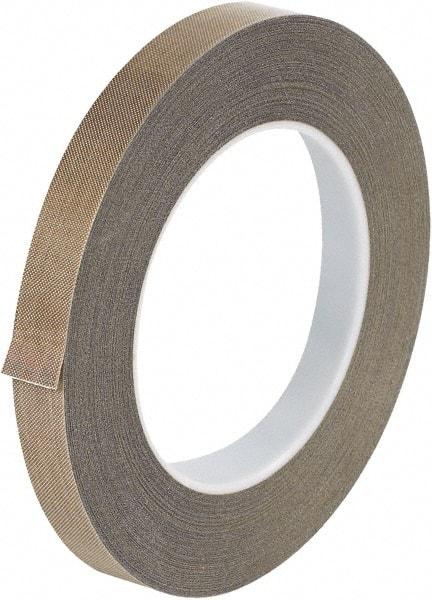 Made in USA - 36 Yd Long x 1/2" Wide, Brown Silicone PTFE Tape - 10 mil Thick - Best Tool & Supply