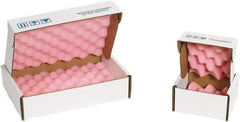 Made in USA - 18" Long x 12" Wide, Antistatic Foam Shippers - Pink & White, Standard Grade - Best Tool & Supply