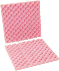 Made in USA - 16" Long x 16" Wide, Antistatic Convoluted Foam Set - Pink, Standard Grade - Best Tool & Supply