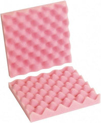 Made in USA - 10" Long x 10" Wide, Antistatic Convoluted Foam Set - Pink, Standard Grade - Best Tool & Supply