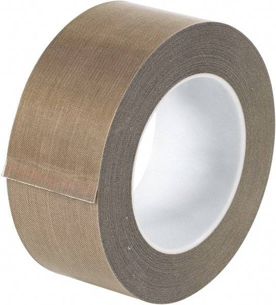 Made in USA - 18 Yd Long x 2" Wide, Brown Silicone PTFE Tape - 5 mil Thick - Best Tool & Supply