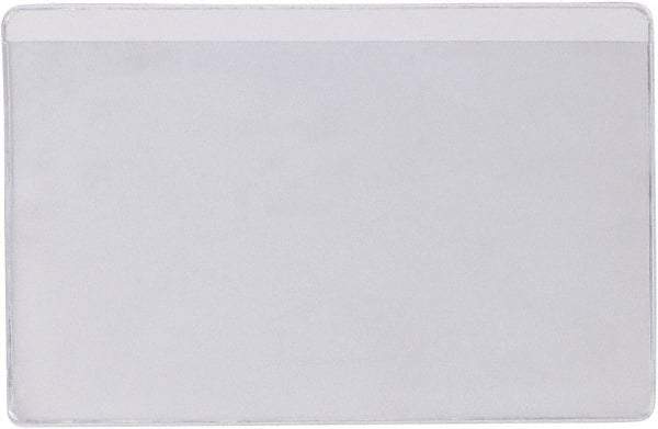 Superscan - 50 Piece Clear Press-On Vinyl Envelope - 4" High x 6" Wide - Best Tool & Supply