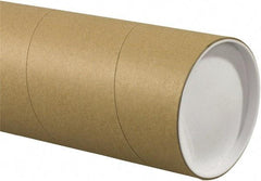 Made in USA - 5" Diam x 48" Long Round Jumbo Mailing Tubes - 1 Wall, Kraft (Color) - Best Tool & Supply