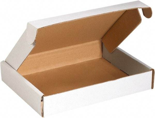 Made in USA - 18" Wide x 22" Long x 2-3/4" High Rectangle Crush Proof Mailers - 1 Wall, White - Best Tool & Supply