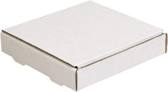 Made in USA - 12" Wide x 12" Long x 1-1/4" High Rectangle Crush Proof Mailers - 1 Wall, White - Best Tool & Supply