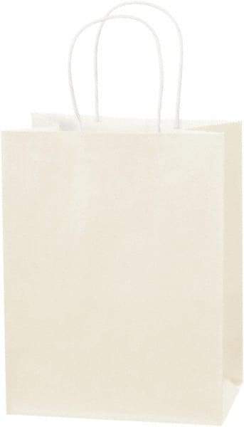 Made in USA - Kraft Grocery Bag - 8 x 4-1/2 x 10-1/4, French Vanilla - Best Tool & Supply