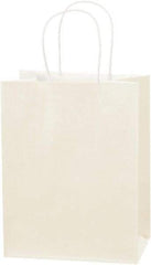 Made in USA - Kraft Grocery Bag - 8 x 4-1/2 x 10-1/4, French Vanilla - Best Tool & Supply