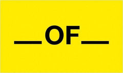 Tape Logic - 5" Long, Fluorescent Yellow Paper Shipping Label - For Multi-Use - Best Tool & Supply