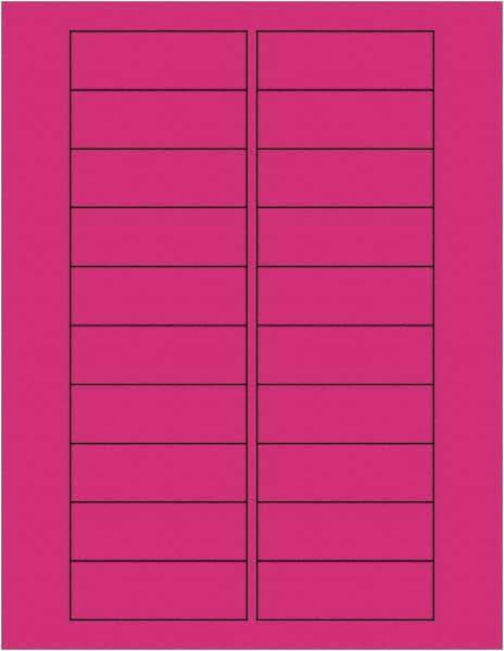 Tape Logic - 3" Long, Fluorescent Pink Paper Laser Label - For Laser Printers - Best Tool & Supply